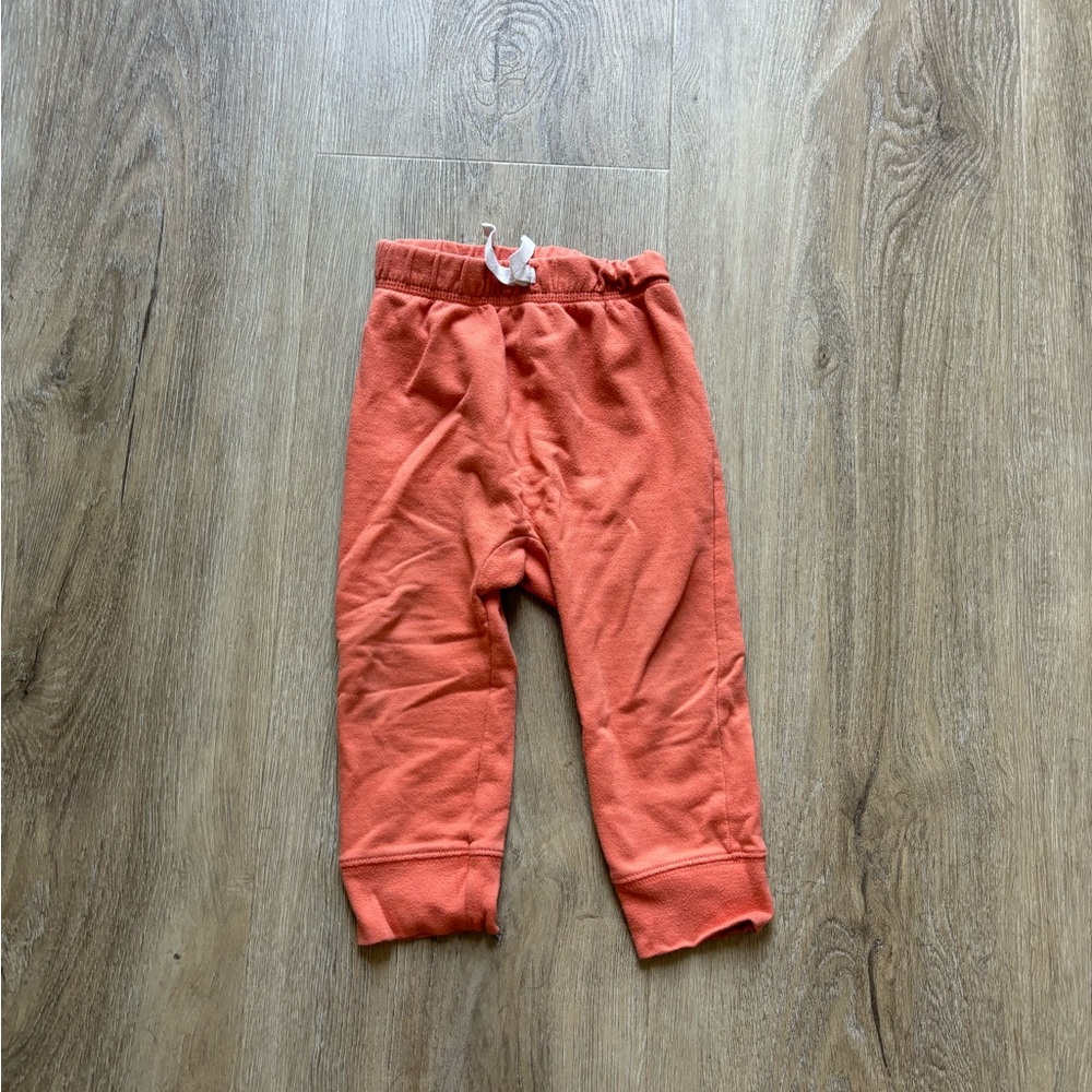 Cat & Jack orange sweatpants with drawstring 18month